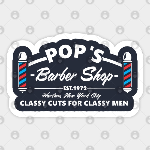 Pop's Barber shop Sticker by carloj1956